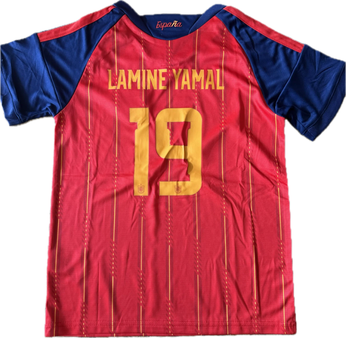 Spain Lamine Yamal #19 Soccer Jersey and Shorts Set - photo 2