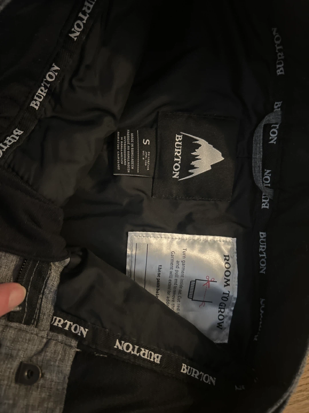 Children’s Burton Snowboard Pants - Grey - Size S - photo 4