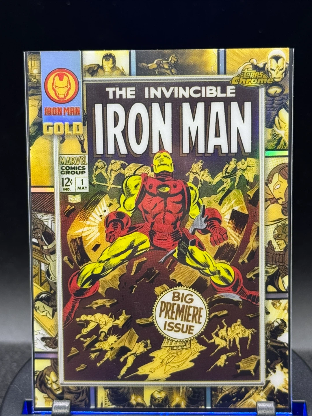 Iron man gold topps chrome marvel 2025