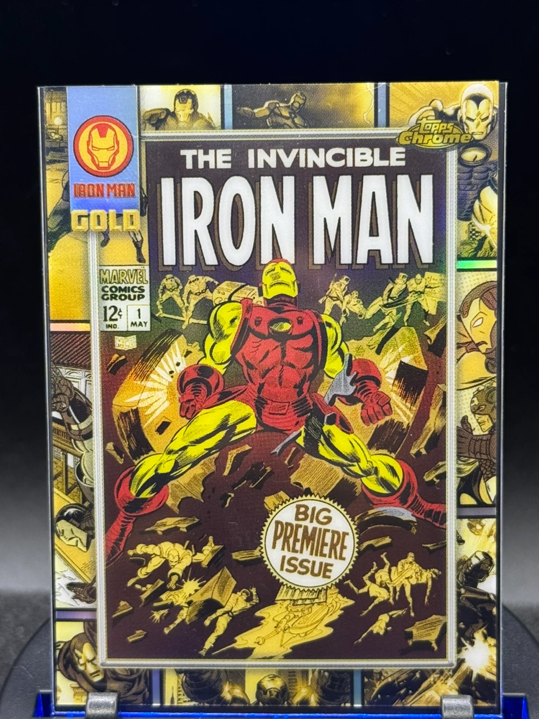 Iron man gold topps chrome marvel 2025 - photo 2