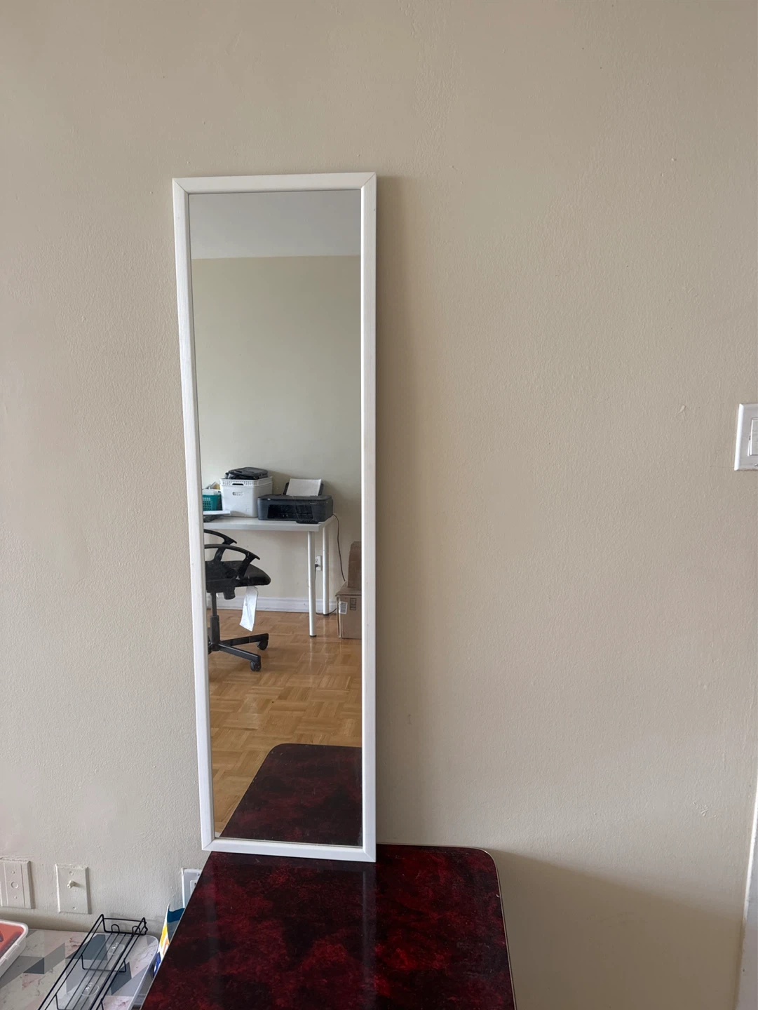 White Full-Length Mirror