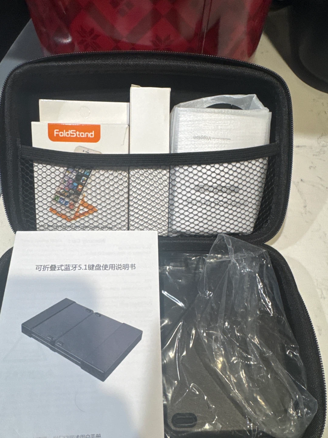 FoldStand Portable Bluetooth Keyboard Case