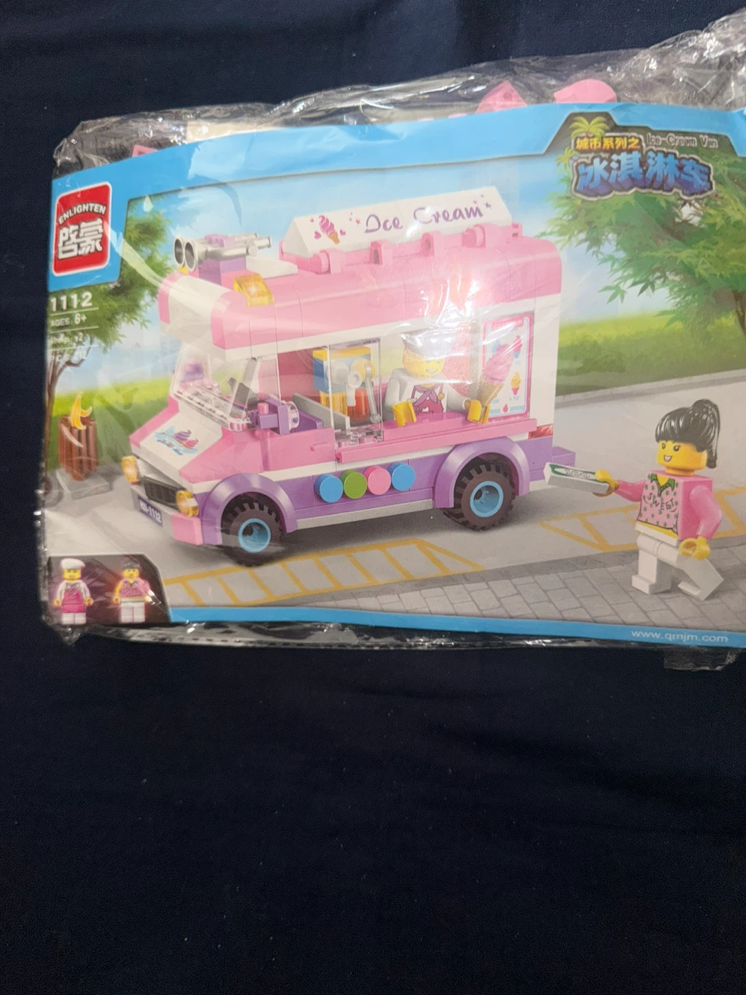 Enlighten 1112 Ice Cream Van Building Block Set