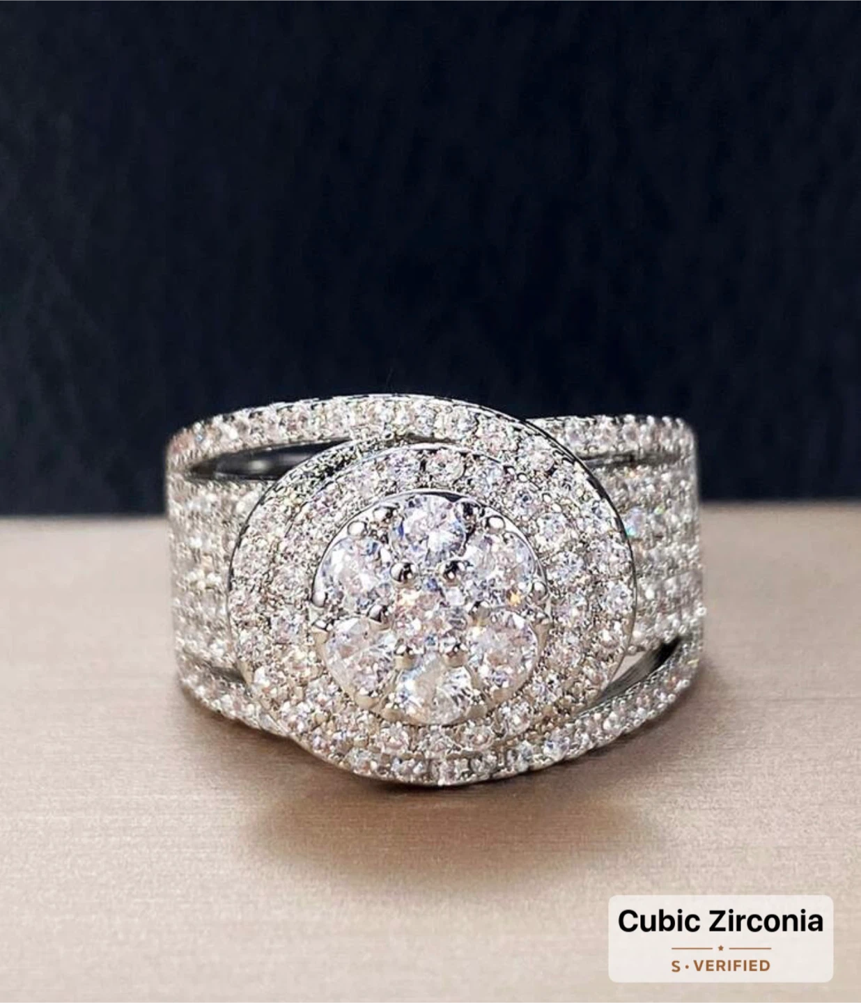 Sparkling Cubic Zirconia Ring - photo 2