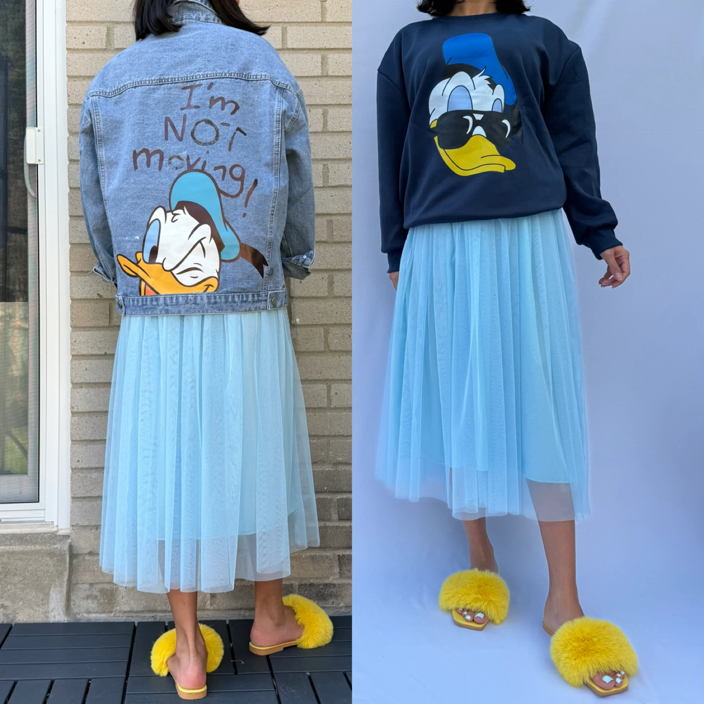Donald Duck Denim Jacket & Navy Sweatshirt - photo 2