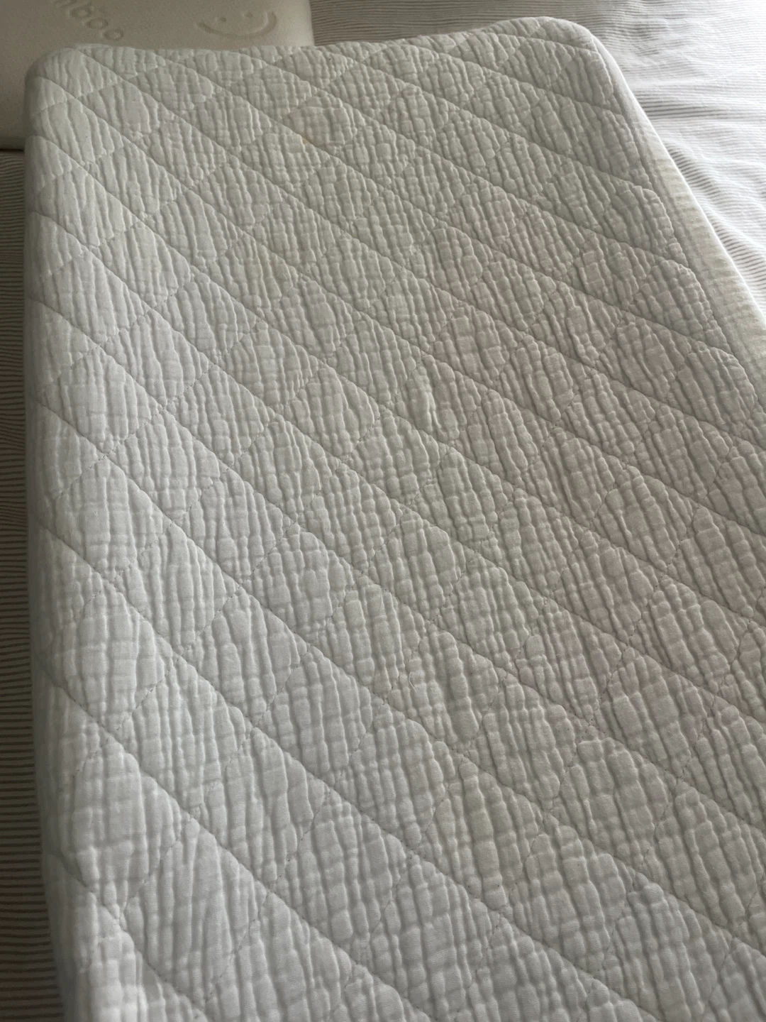 White Quilted Baby Changing Pad - photo 3