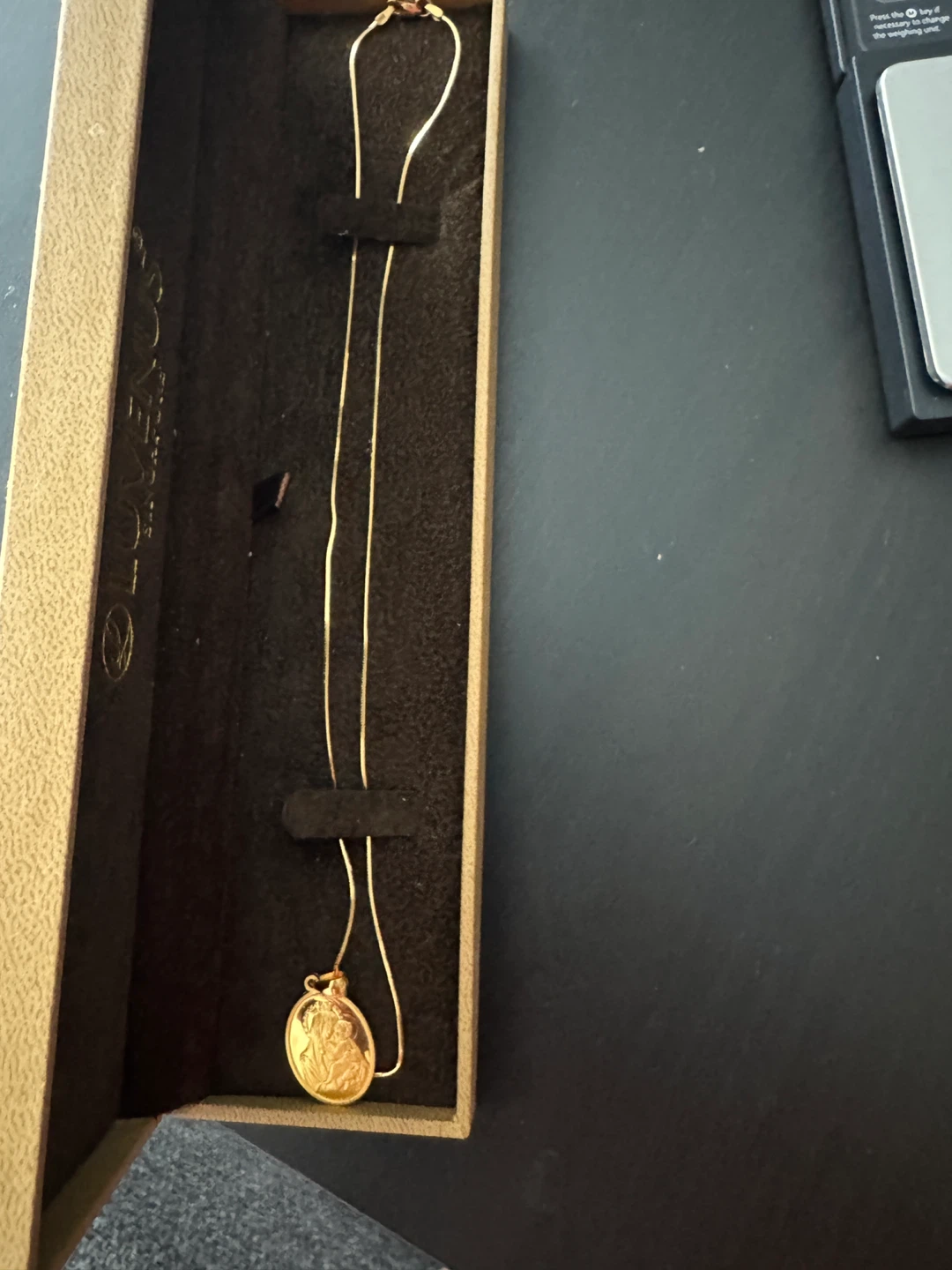 LUVENUS Gold Tone Religious Pendant Necklace - photo 2