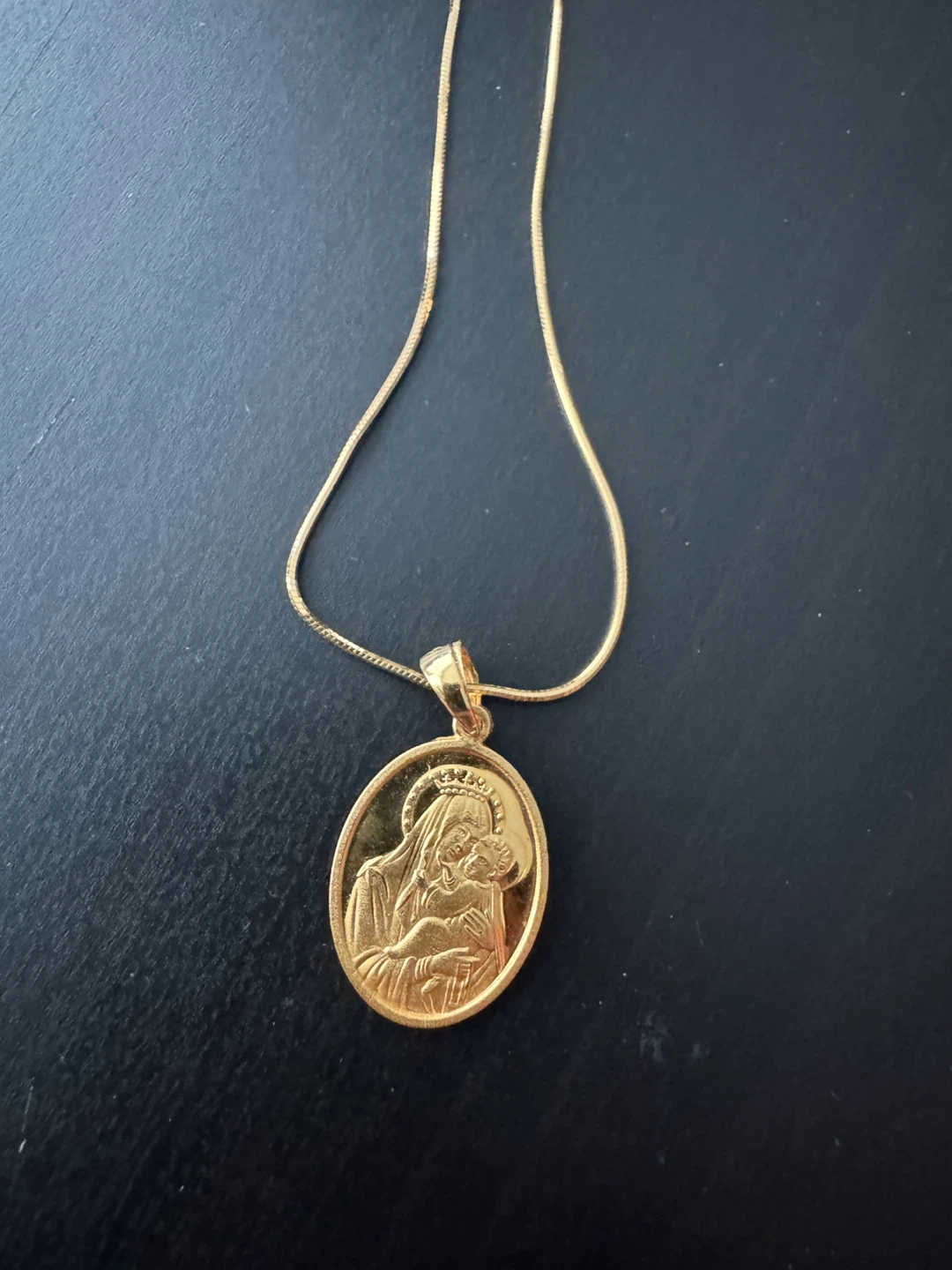 LUVENUS Gold Tone Religious Pendant Necklace - photo 4