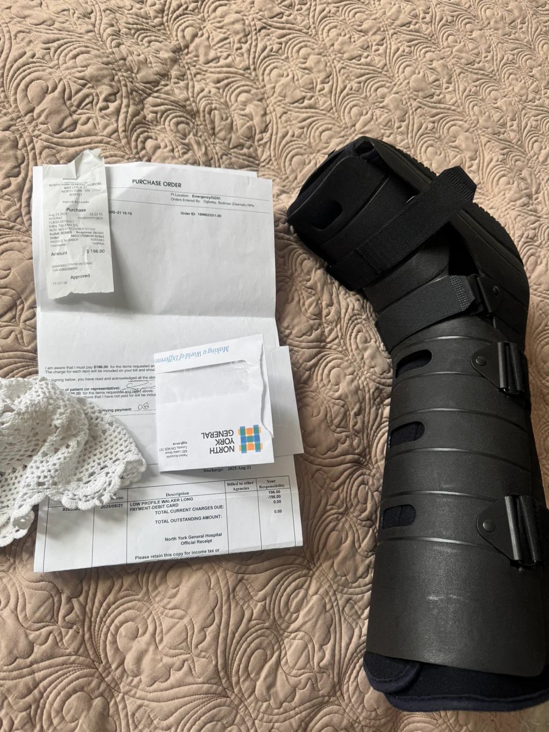 Black Walking Boot Cast - photo 2