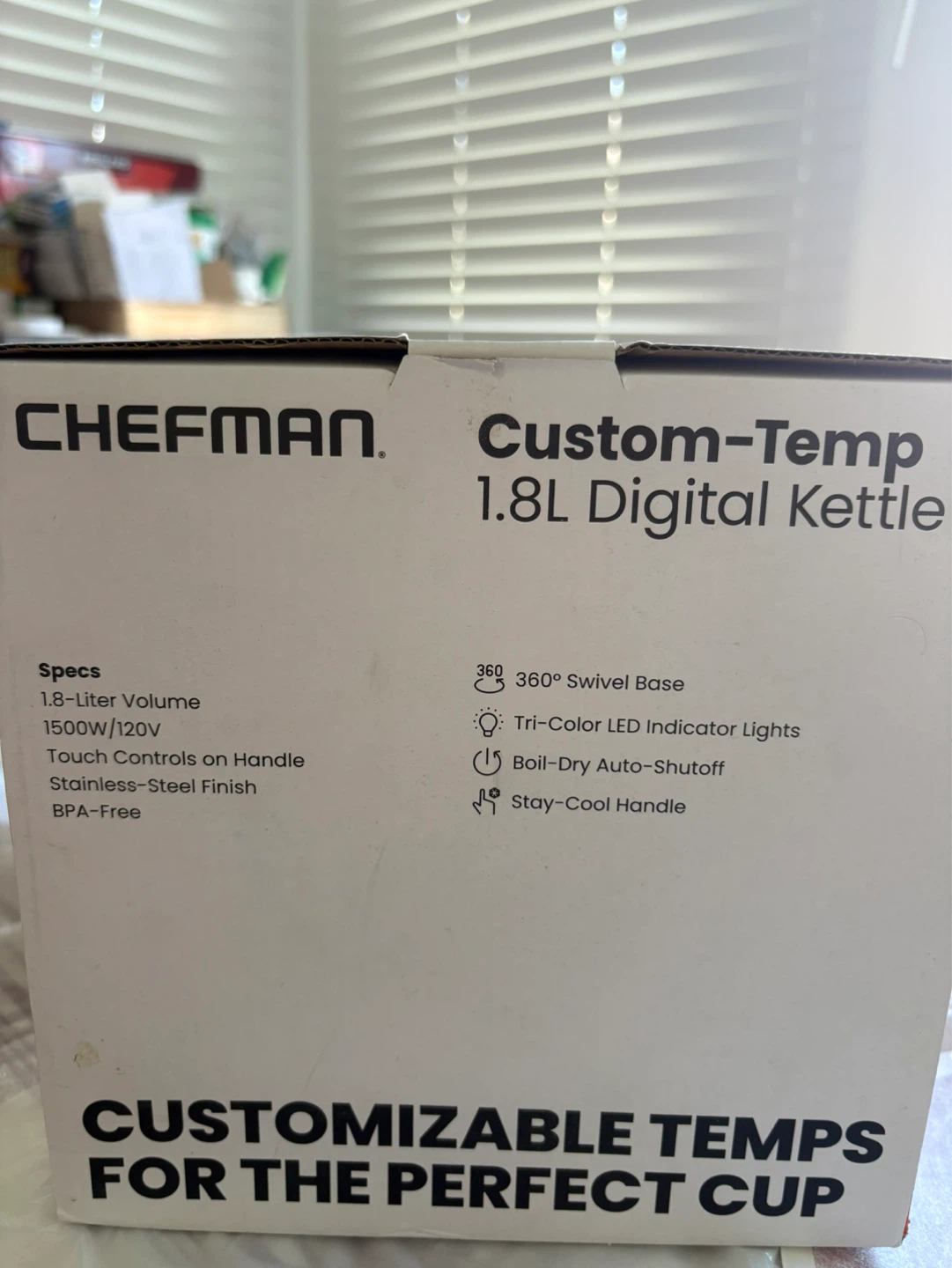 Like new Chefman 1.8L Digital Electric Kettle - photo 2