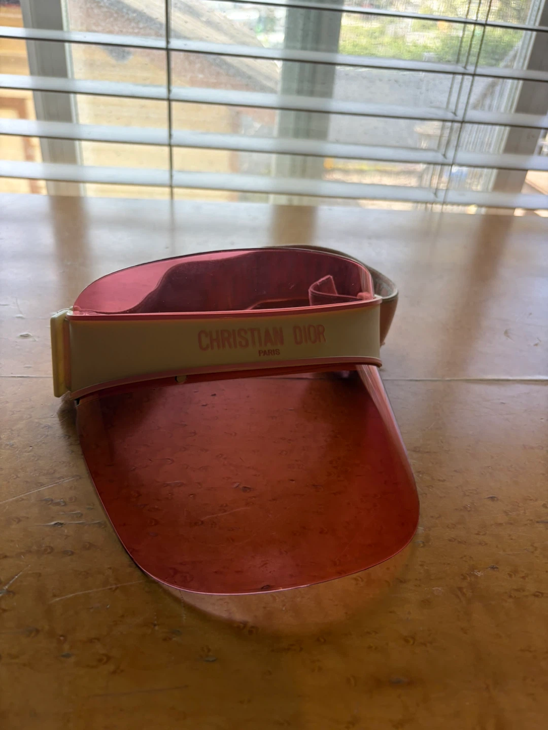 Christian Dior Paris Pink Translucent Visor - photo 2