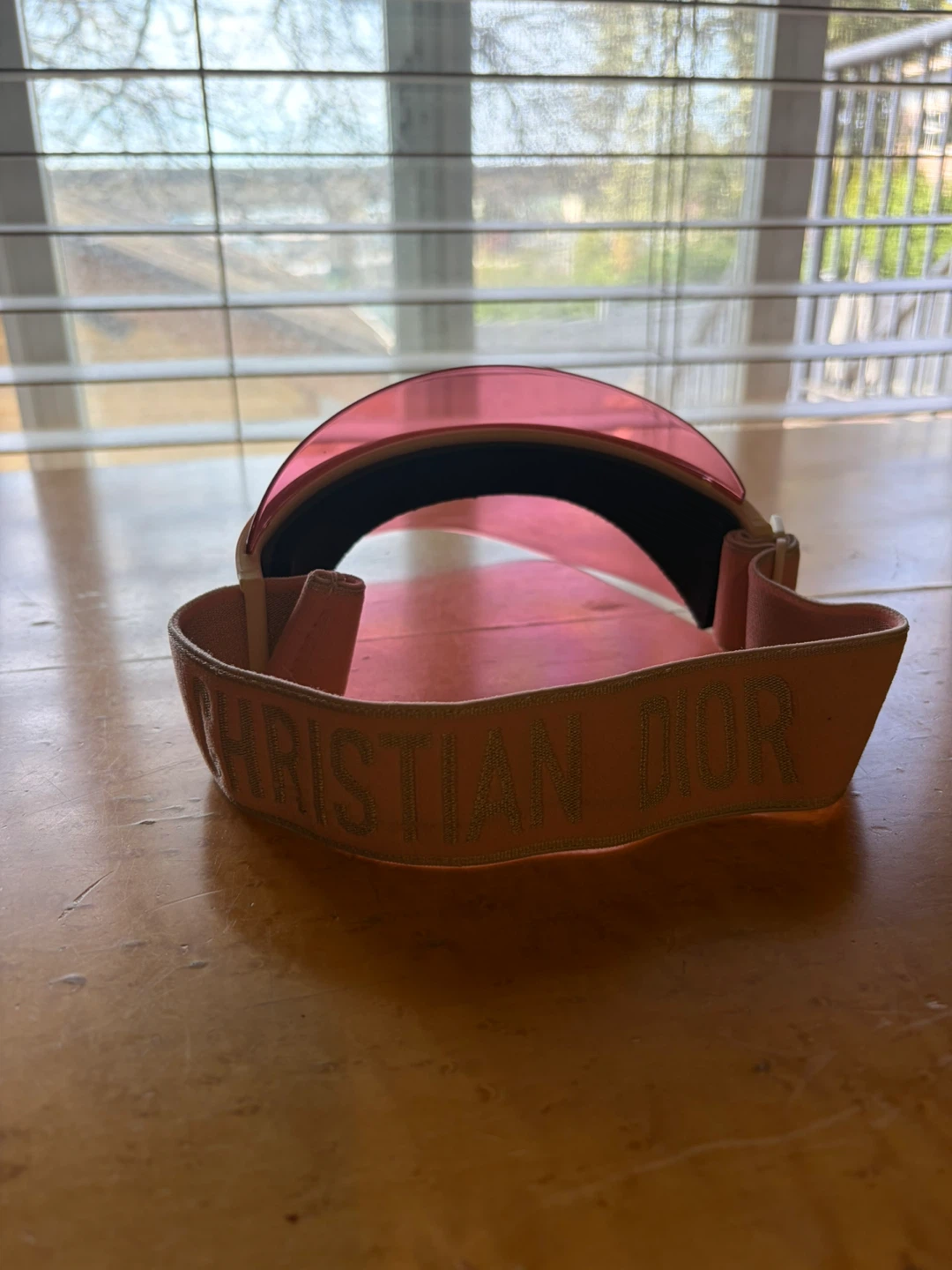 Christian Dior Paris Pink Translucent Visor - photo 3