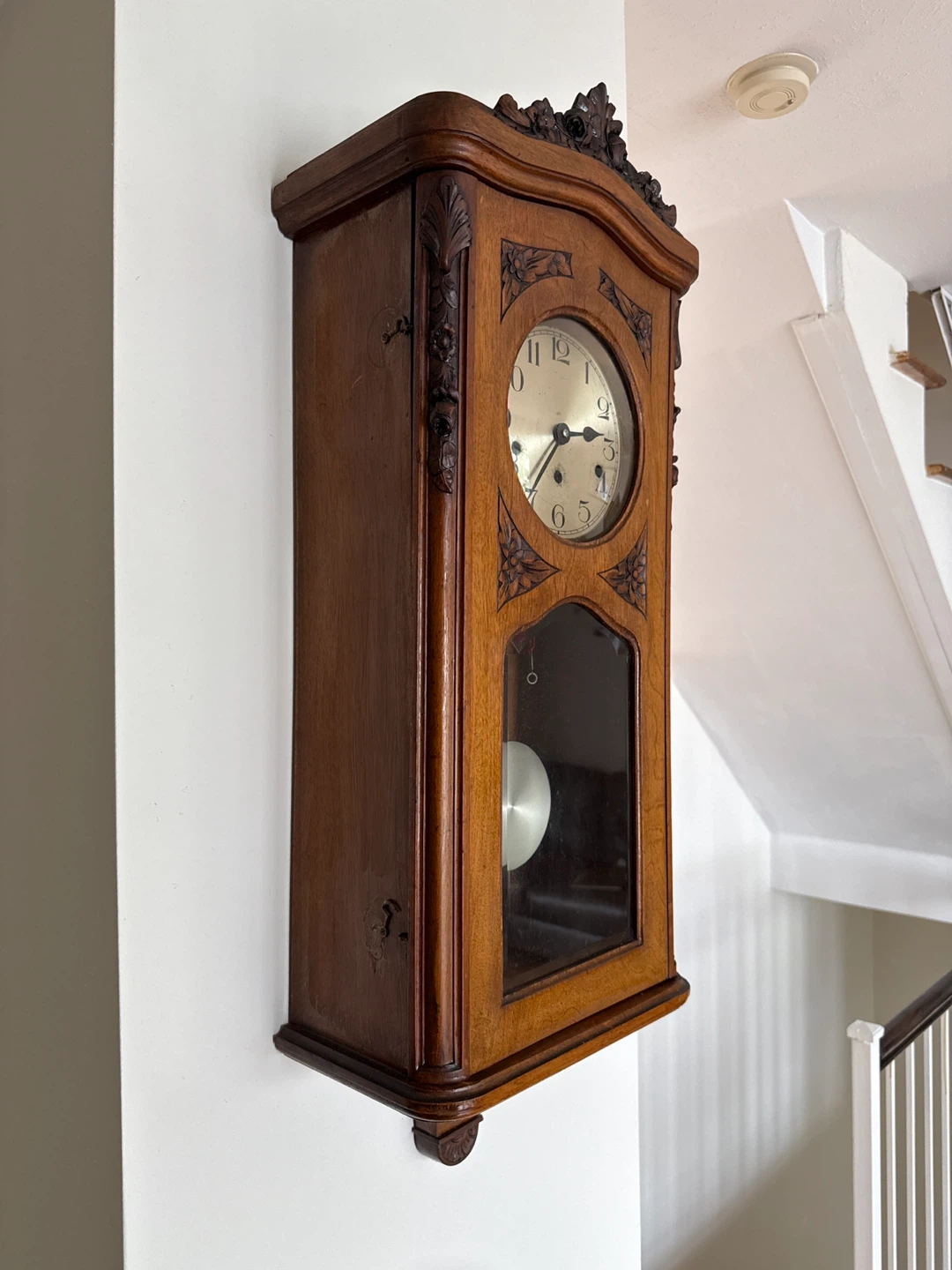 Antique Kienzle German Box Regulator Wall Clock - photo 3