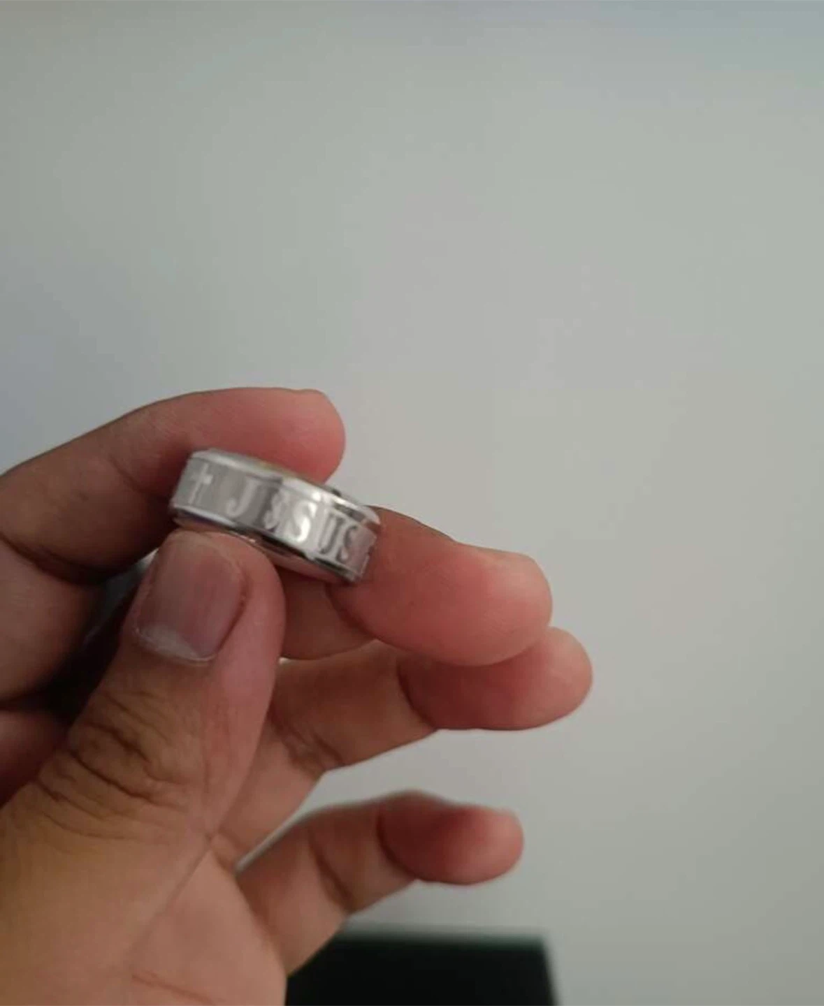 Jesus Stainless Steel Ring - photo 2