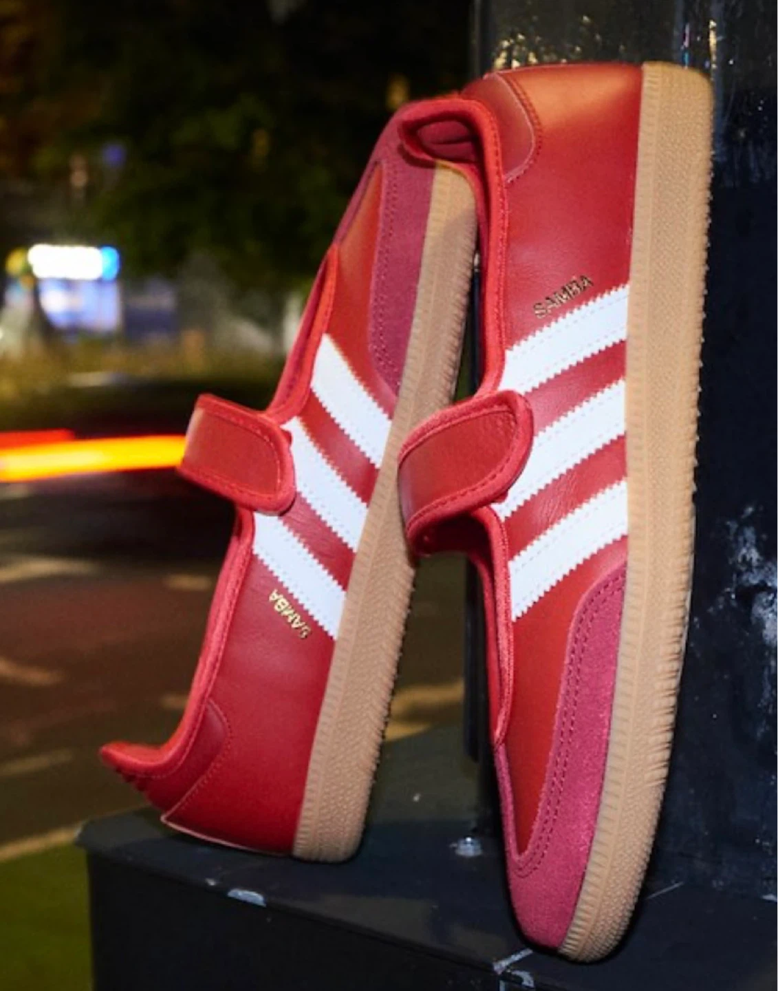 Adidas Samba Mary Jane Women’s Shoes Red White Size 6K