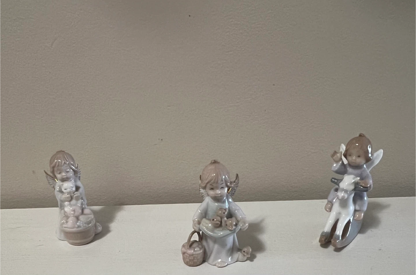 Set of 3 vintage Angel Figurines