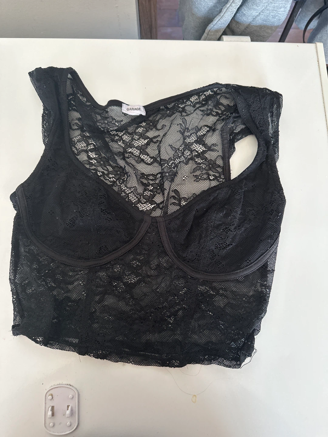 Garage - Haut en dentelle noir