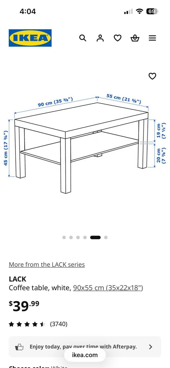 IKEA LACK Coffee Table - White - photo 2