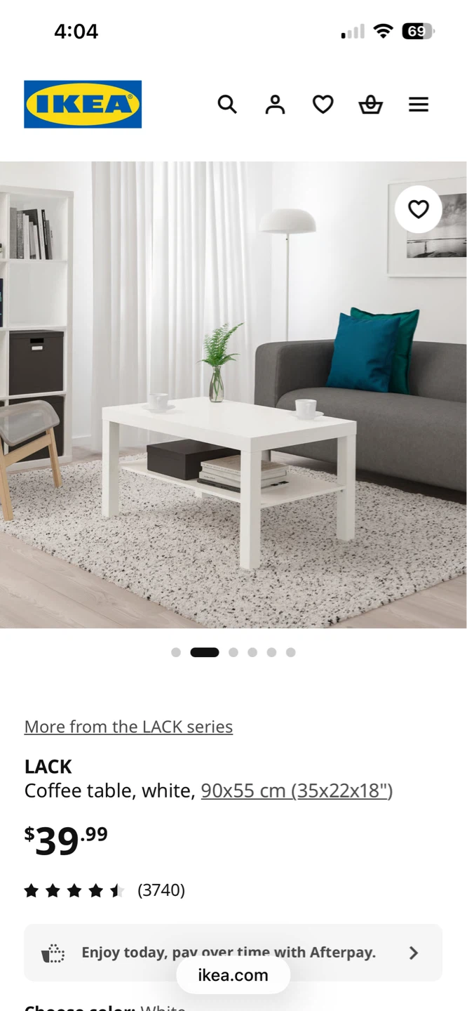 IKEA LACK Coffee Table - White