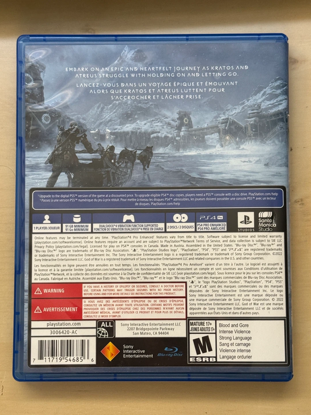 PlayStation 4 God of War Ragnarök Game - photo 4