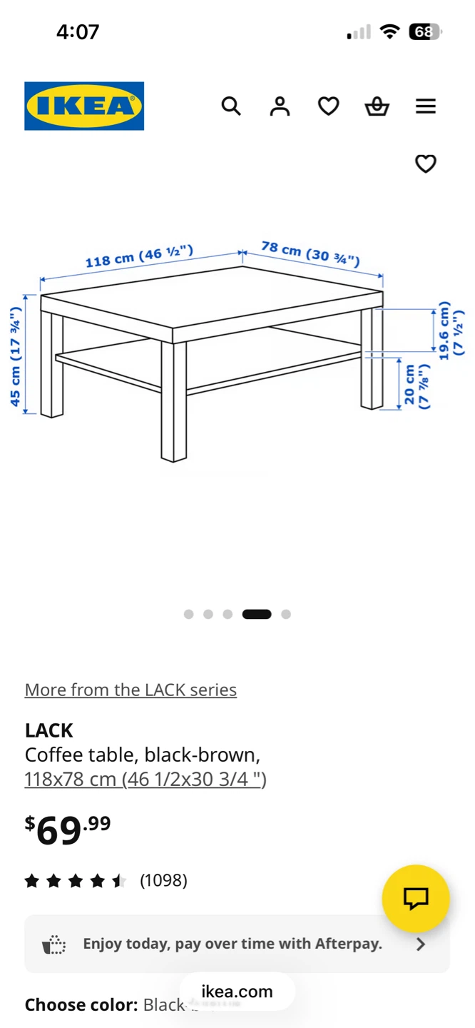 IKEA LACK Coffee Table - Black-Brown - photo 2