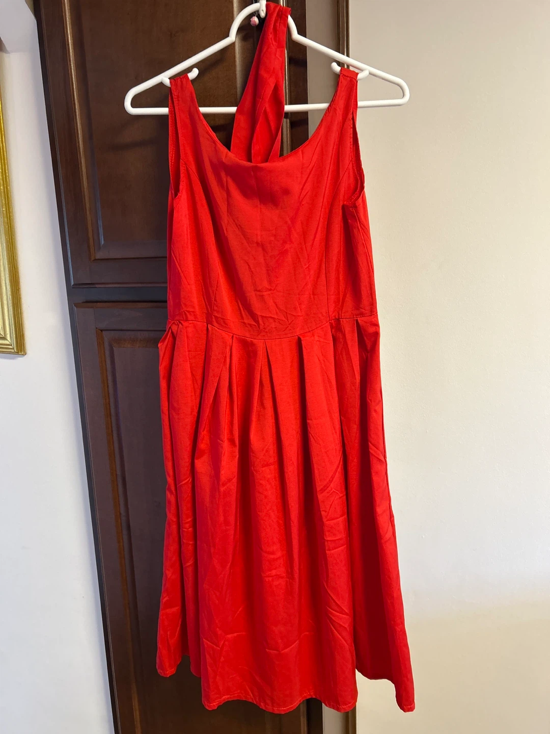 Red Halter Neck Dress