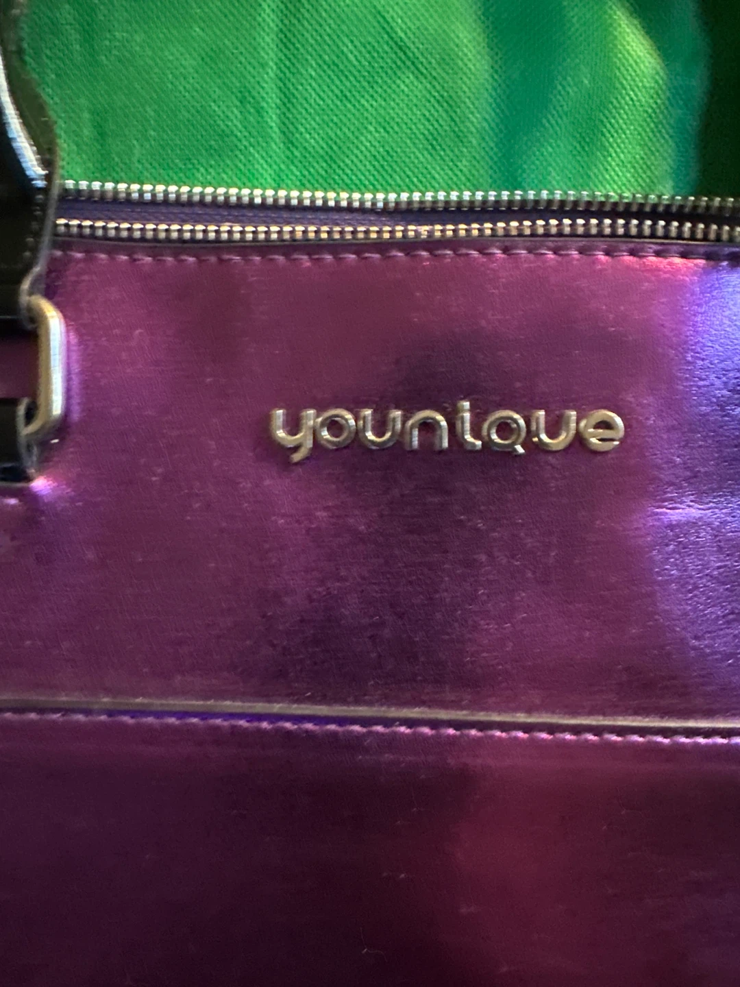Younique Purple Metallic Tote Handbag - photo 2