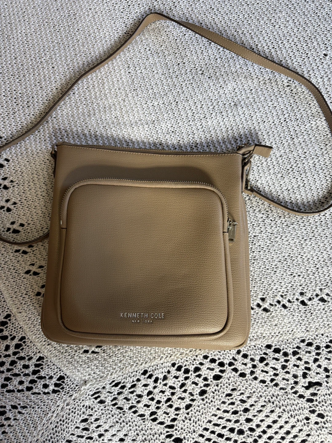 Kenneth Cole New York Tan Crossbody Bag
