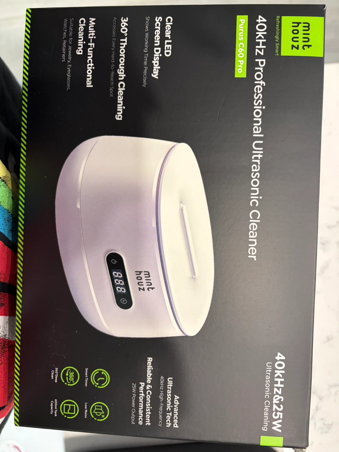 Mini Houz 40KHz Ultrasonic Cleaner - photo 4