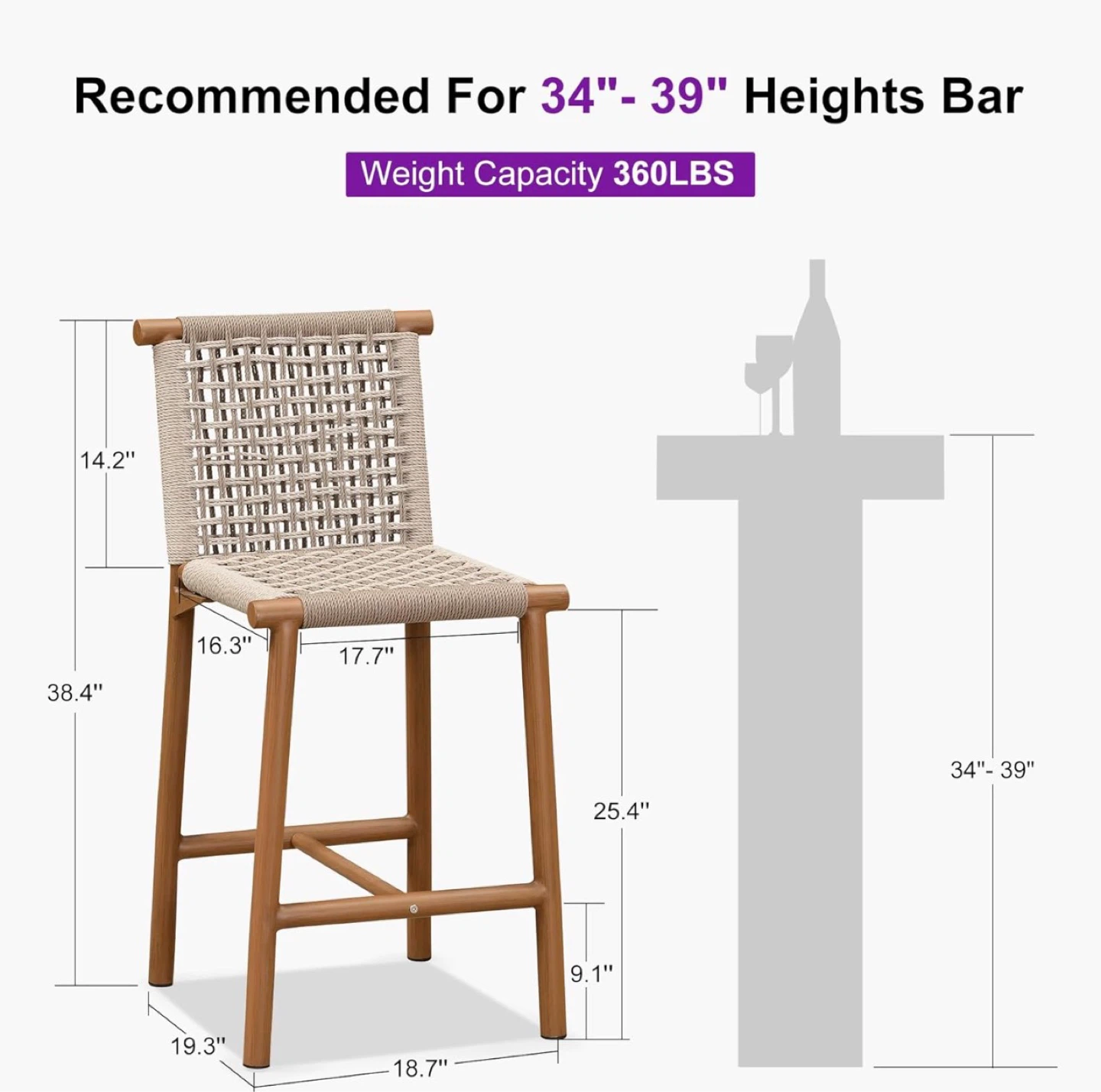 Bar Stools set of 2 Brand New - photo 3