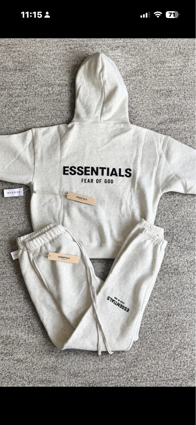 Fear of God Essentials Hoodie and Sweatpants Set