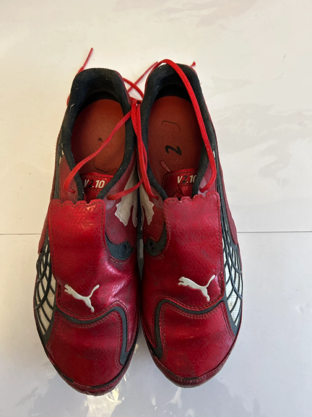 Puma v1.10 FG Soccer Cleats Red