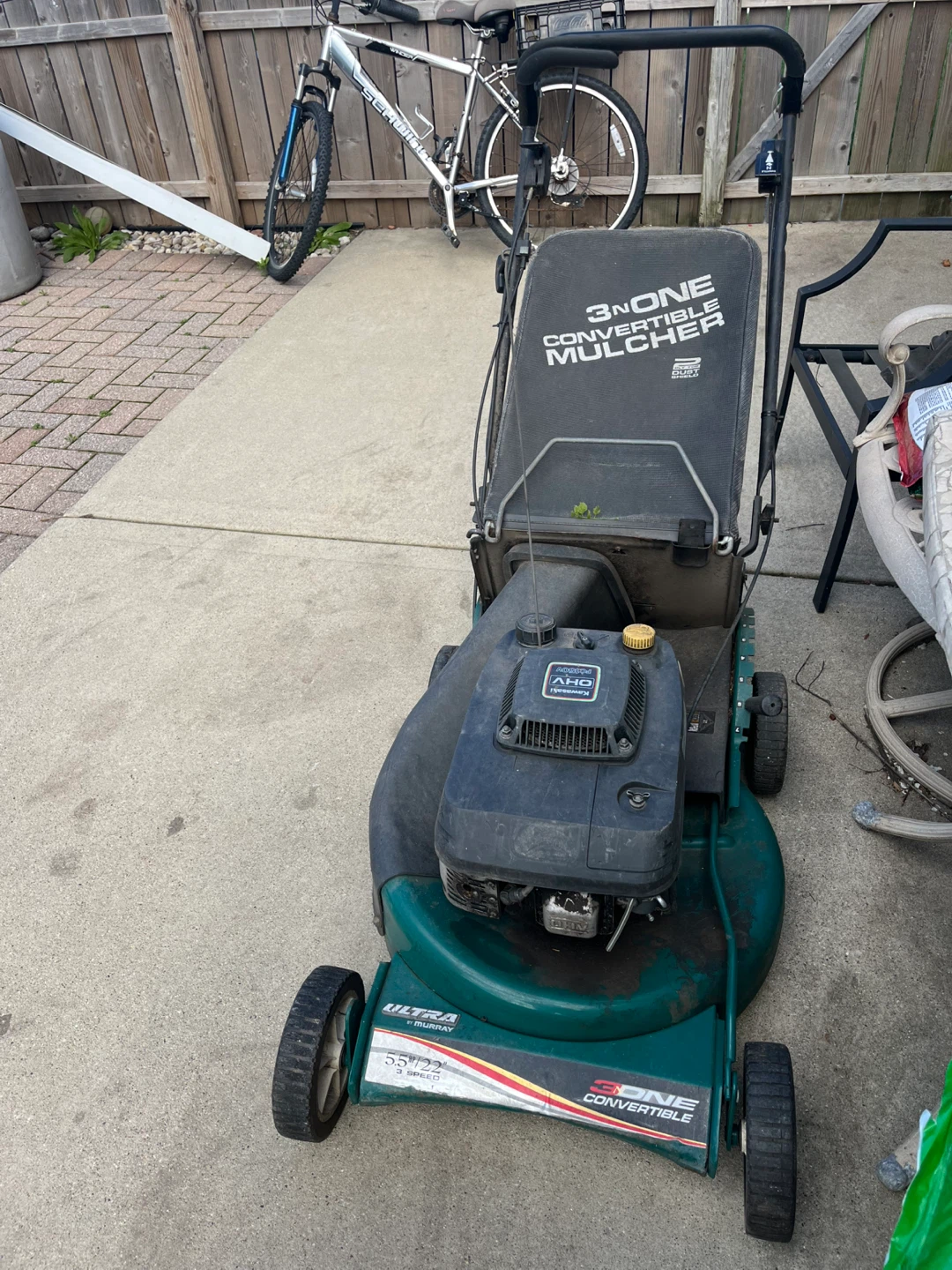 Murray 3-in-1 Convertible Mulcher Lawn Mower