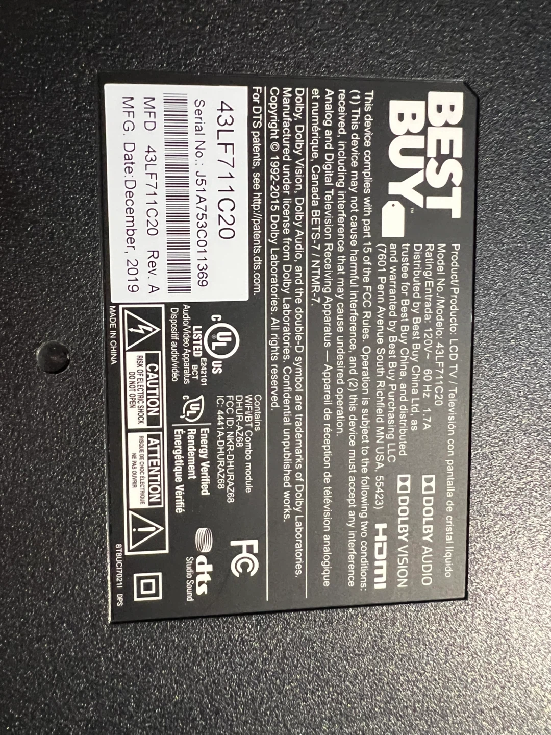 Toshiba 43" LED TV - photo 2