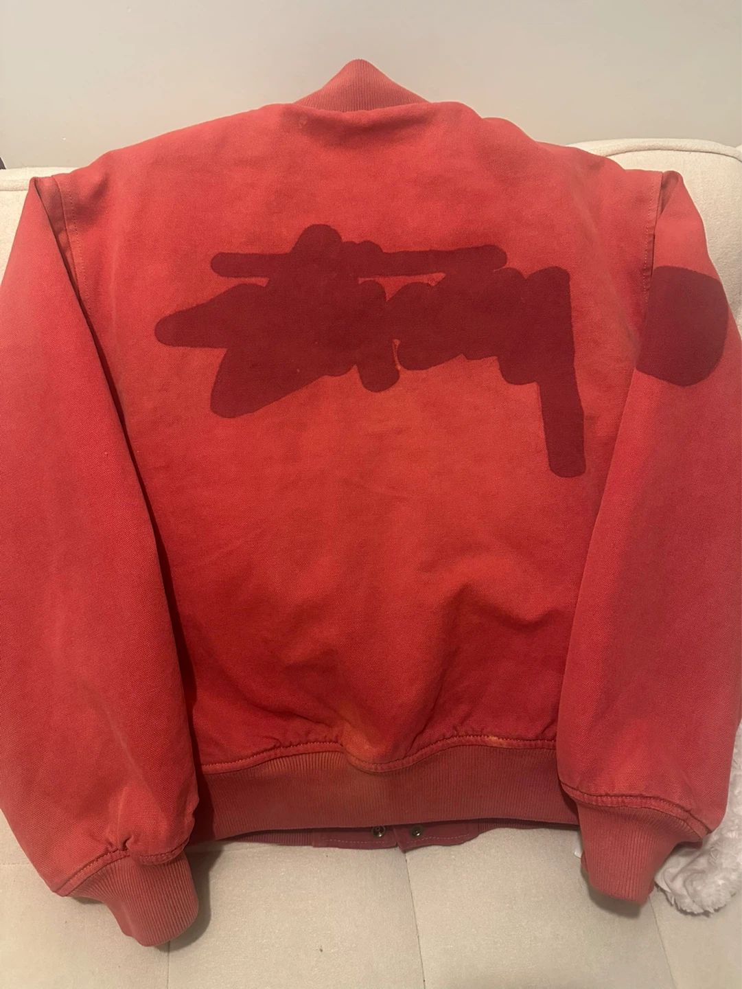 Stussy Varsity Jacket - Pink - Size L - photo 2