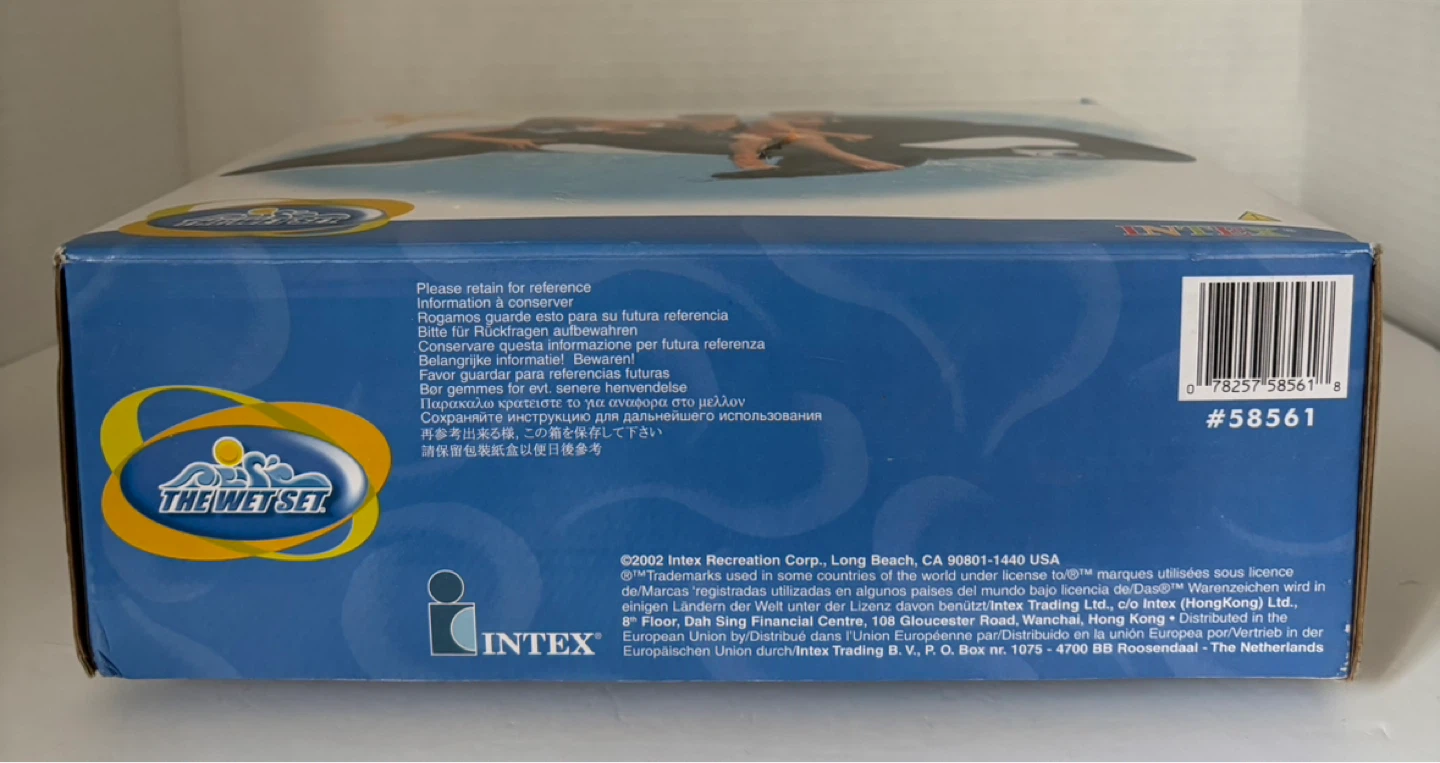 Intex Wet Set 2002 Inflatable Whale Ride On 84"X43" New In Box - photo 2