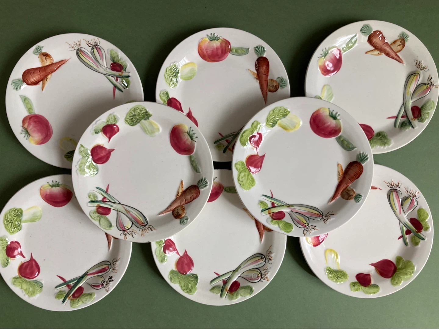 Set of 8 Vintage MCM Salad/Appetizer Plates - photo 3