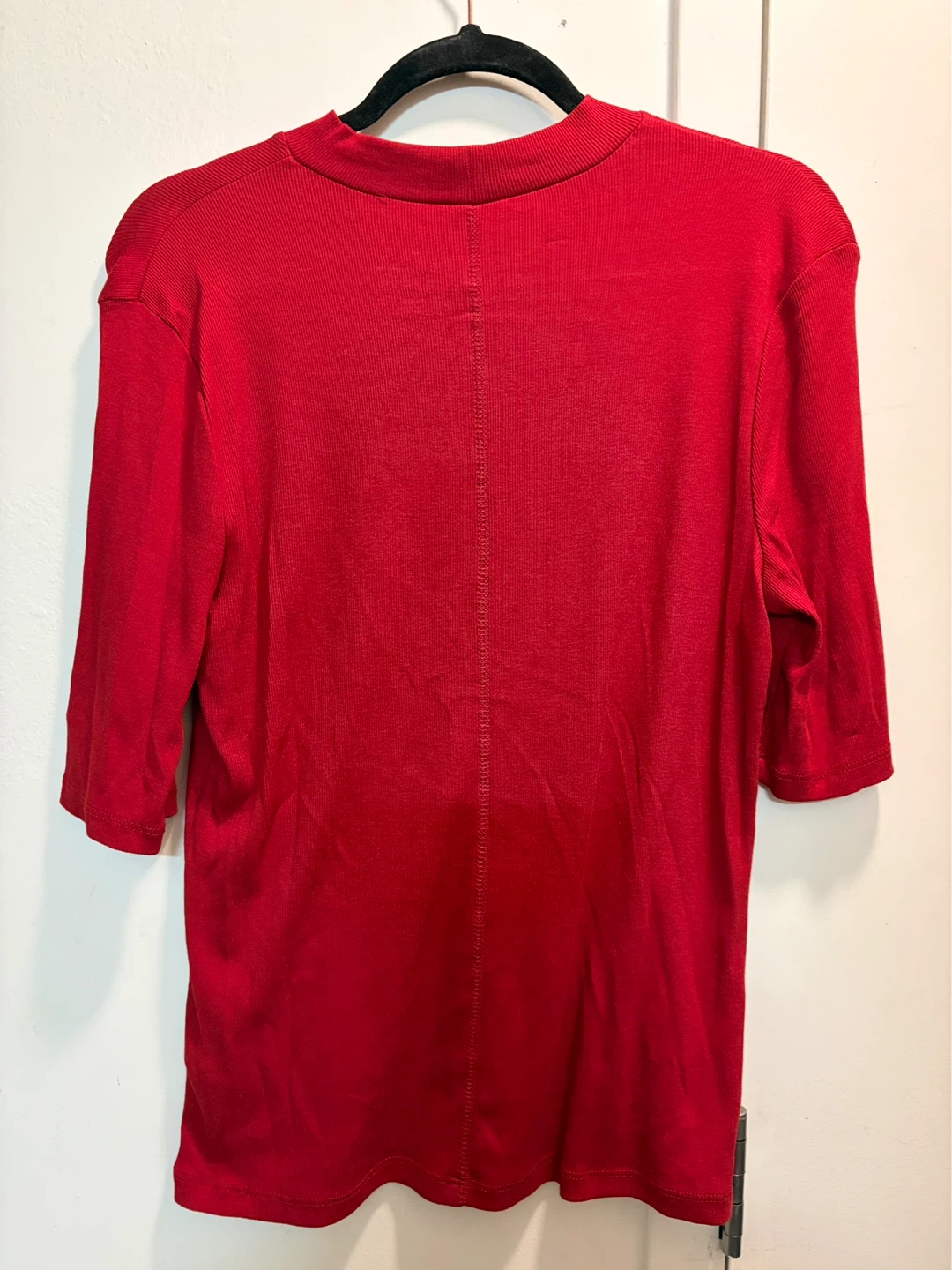 A New Day Red Ribbed Knit Top - photo 2