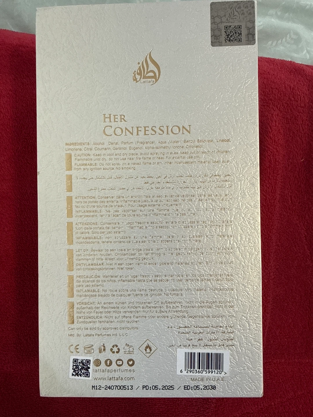 Lattafa Her Confession Eau de Parfum 100ml / 3.4fl.oz - photo 3