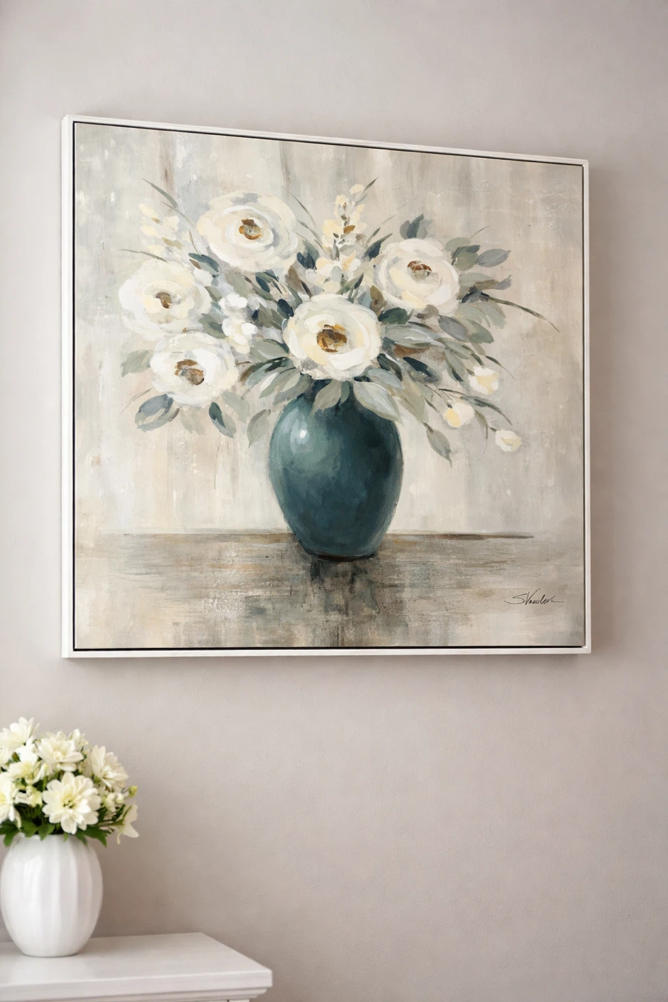 Framed Canvas Wall Art - Floral Vase 80*80 - photo 2