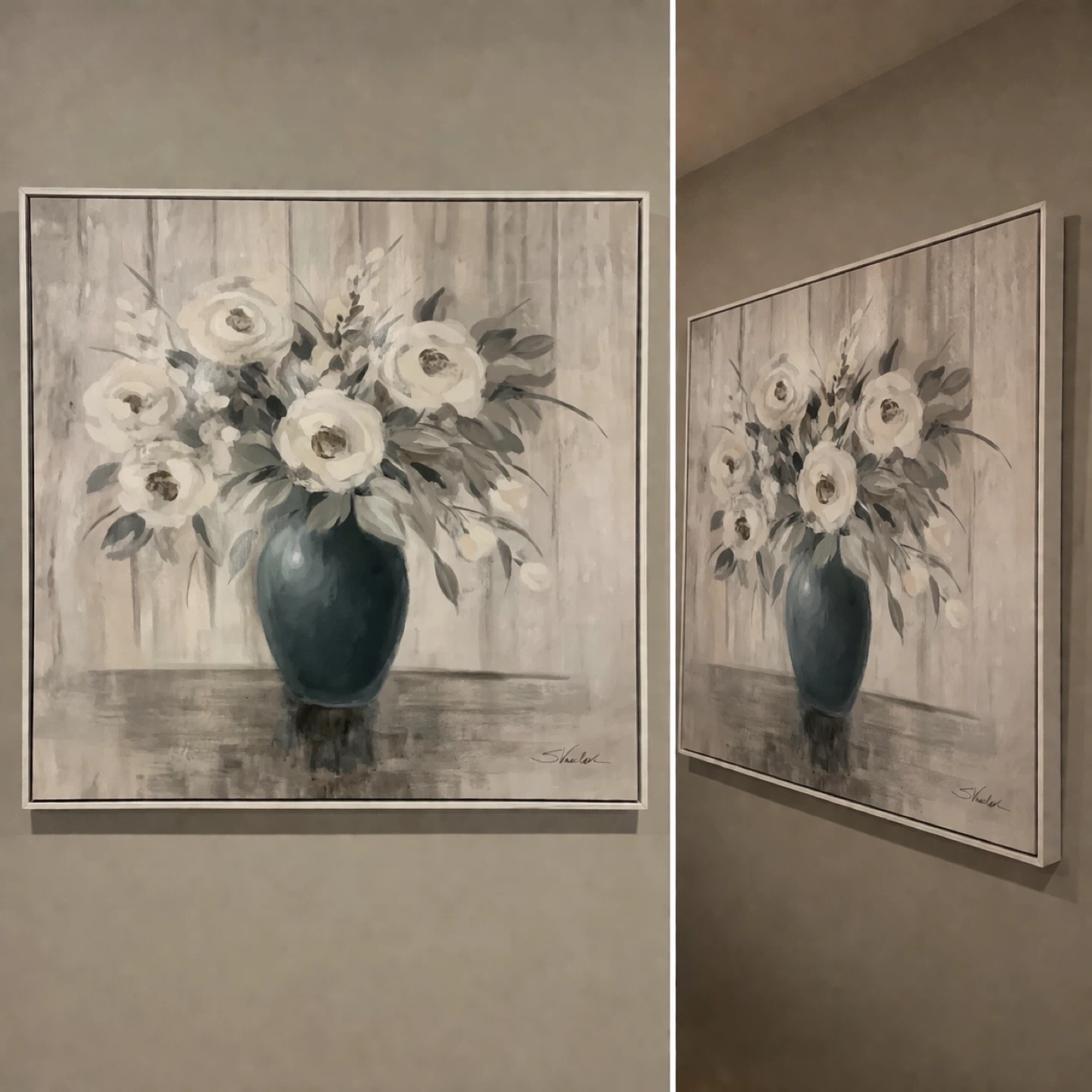 Framed Canvas Wall Art - Floral Vase 80*80