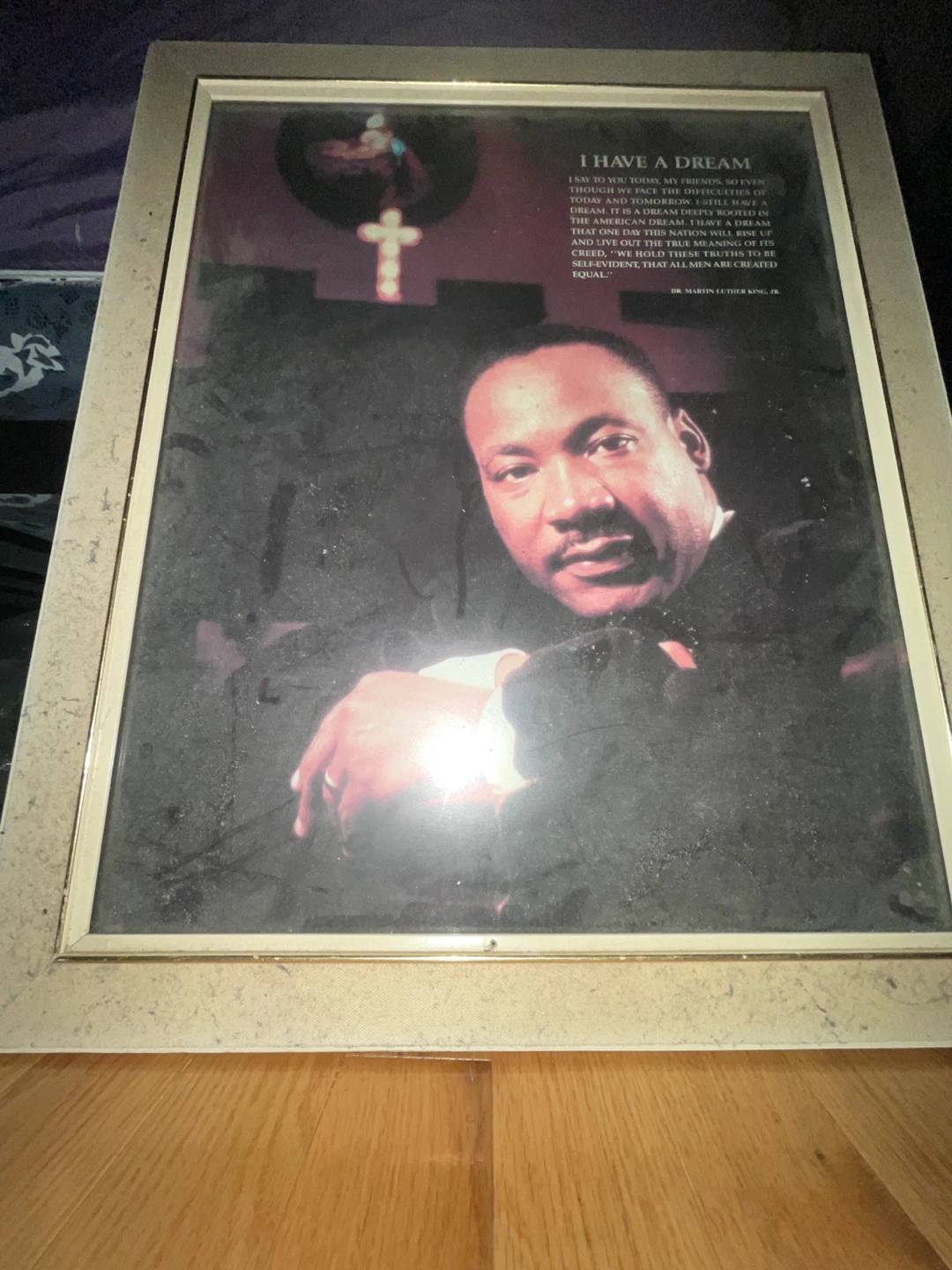 Framed Martin Luther King Jr. "I Have a Dream" Print