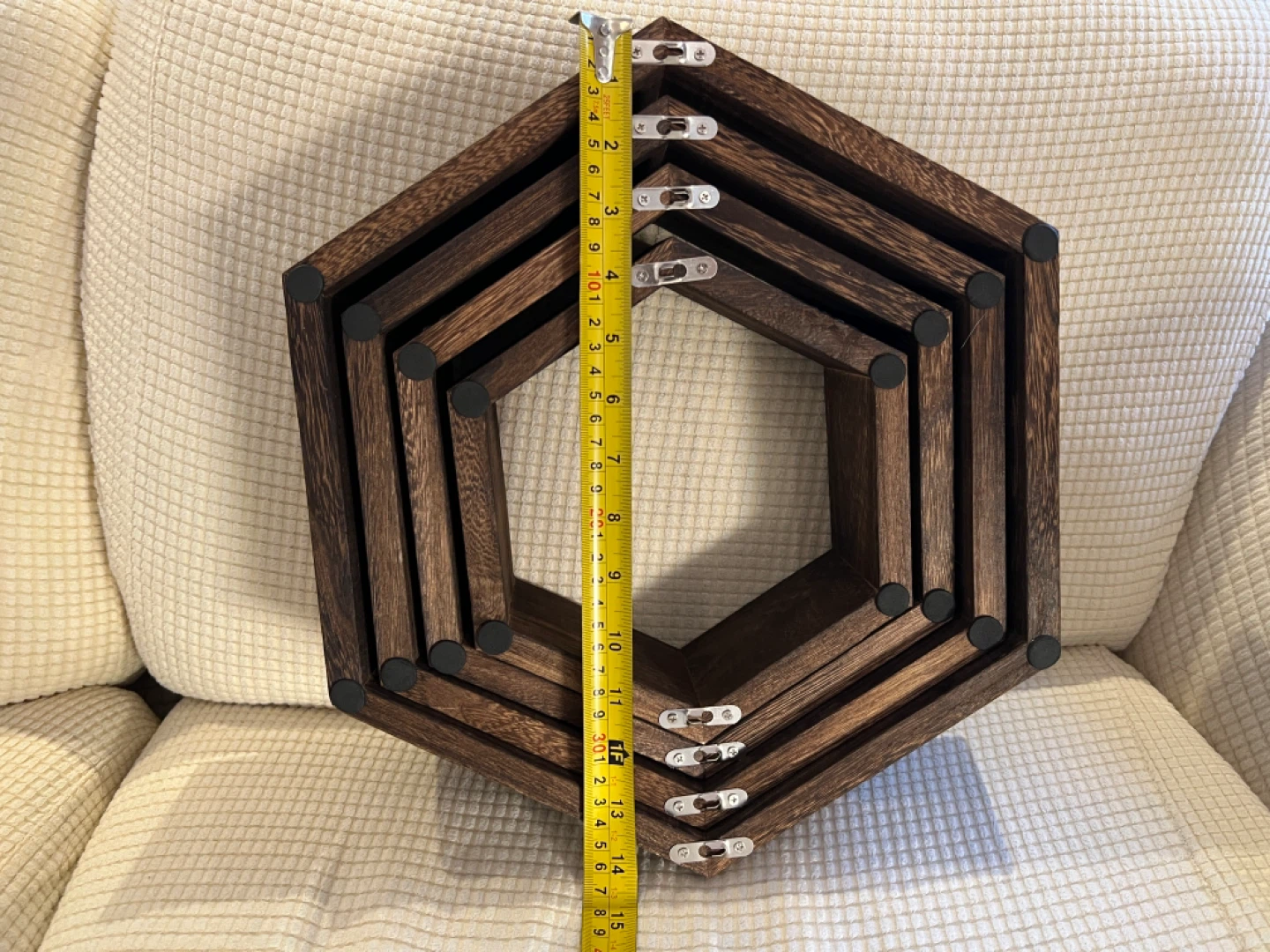100%NEW NeverUse GreatDecorIdea HexagonWallMount Orig$60 NOW$15 - photo 3