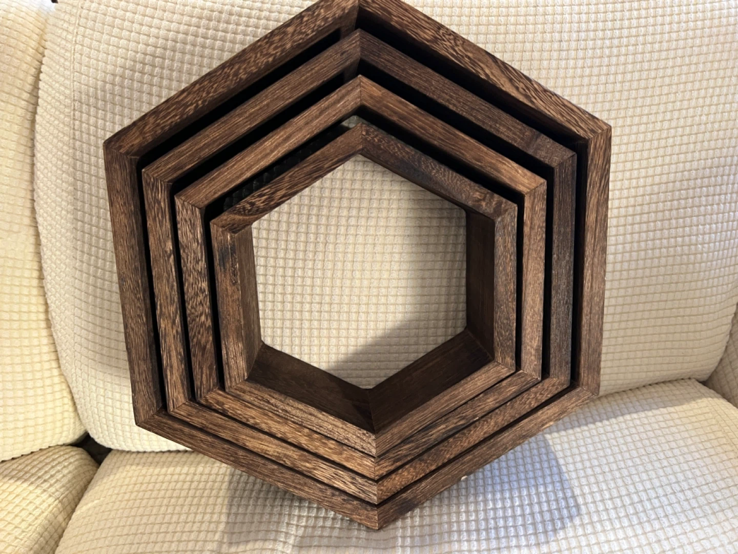 100%NEW NeverUse GreatDecorIdea HexagonWallMount Orig$60 NOW$15