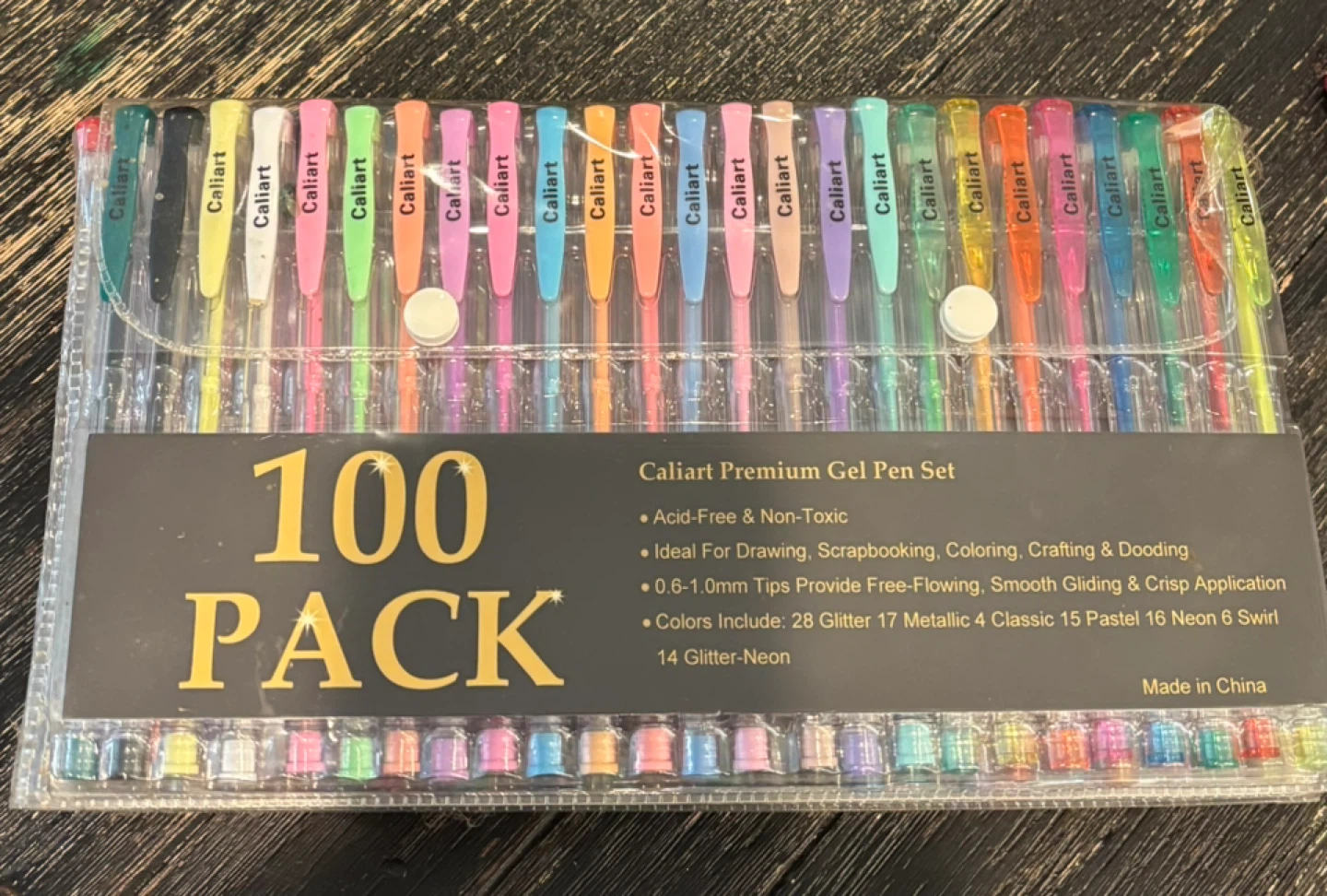 Caliart Premium Gel Pens - 100 Pack