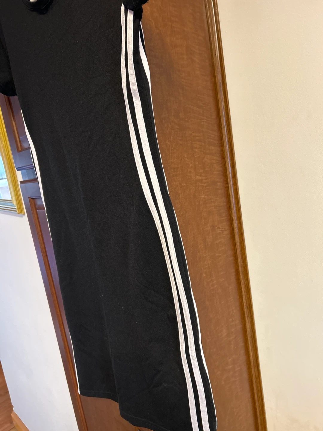 Black BUZZ Dress with White Stripes - photo 3