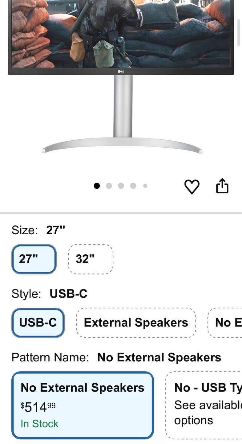 LG 27" 4K UHD Monitor (27UP550N) - photo 2
