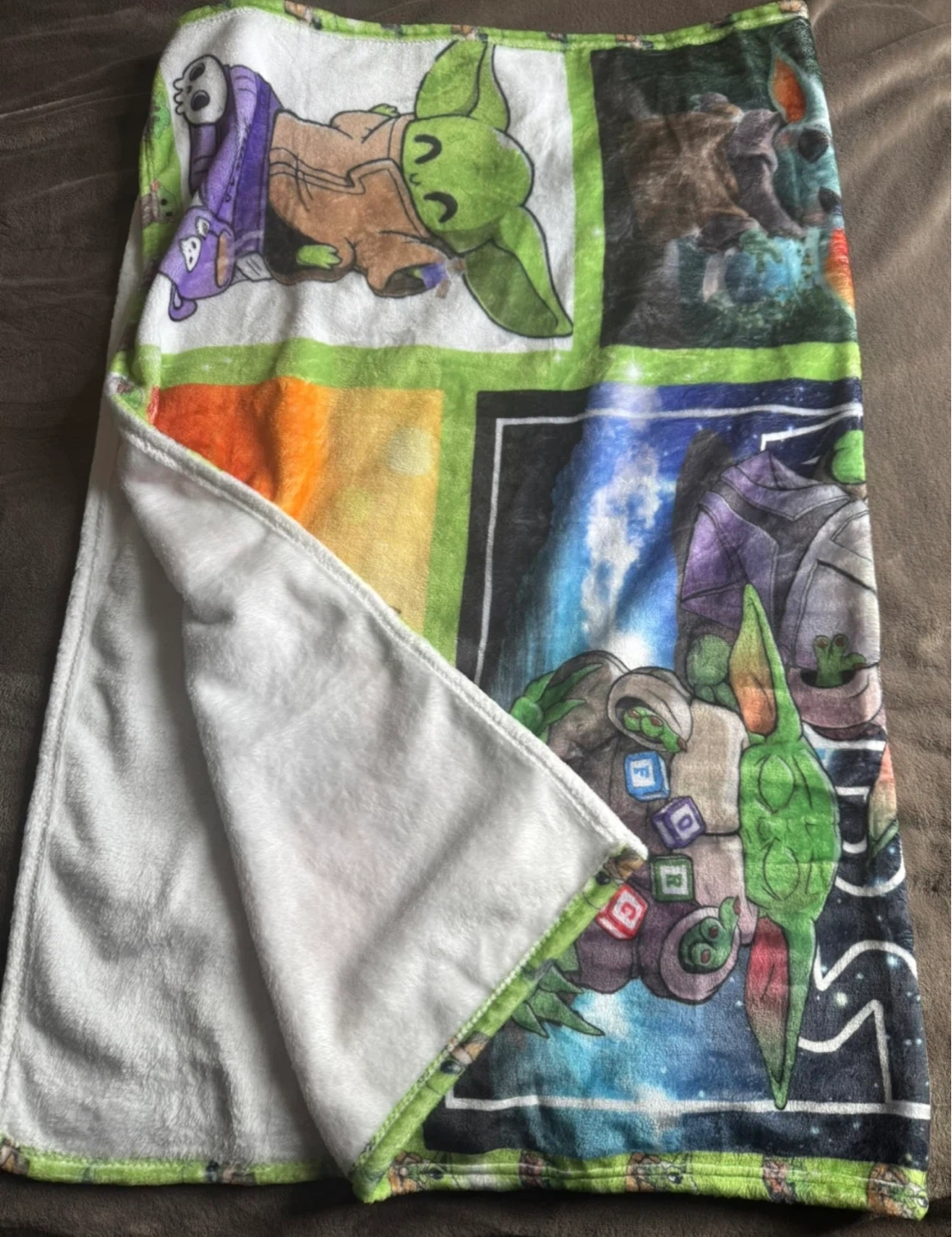 Star Wars The Mandalorian Grogu Baby Yoda Blanket
