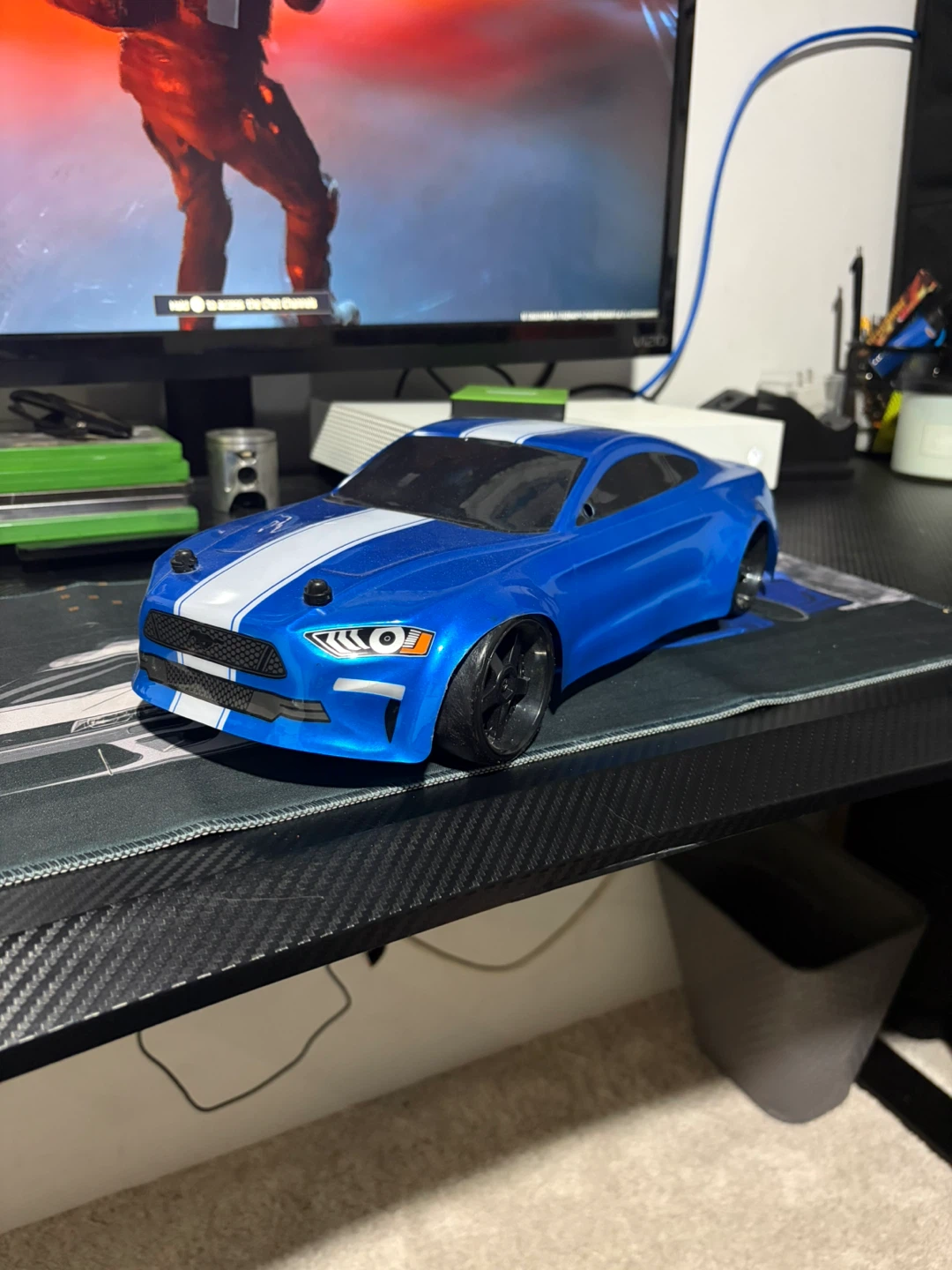 Blue RC Drift Car with Remote Control
