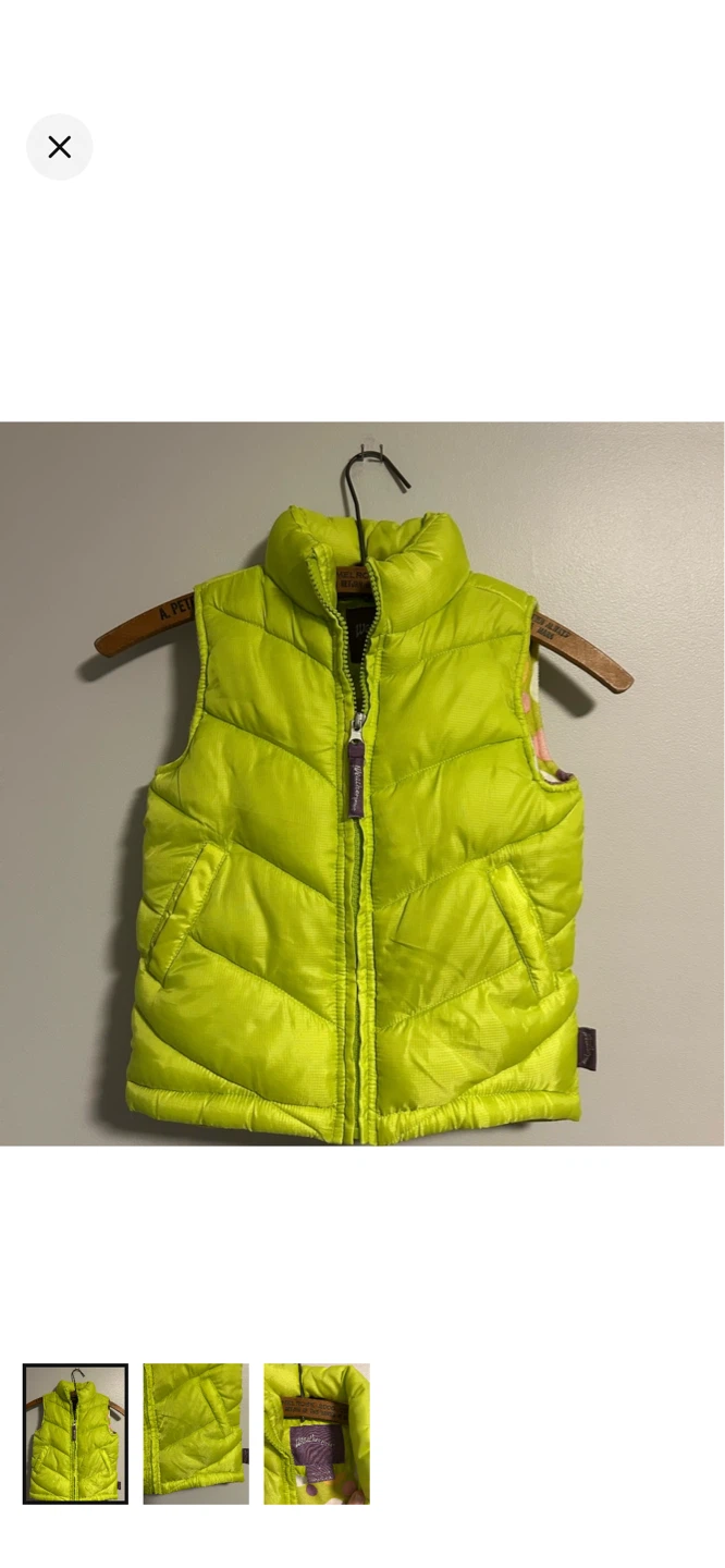 Weatherproof Puffer Vest - Lime Green - Size 4
